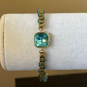 Stunning Silpada K&R Aqua Gem Bracelet RETIRED